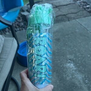 Justice Aqua and Lime Water Bottle